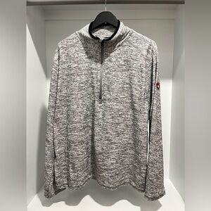 Canada Weather Gear mens Gray 1/4 zip long sleeve pullover- size XXL NEW